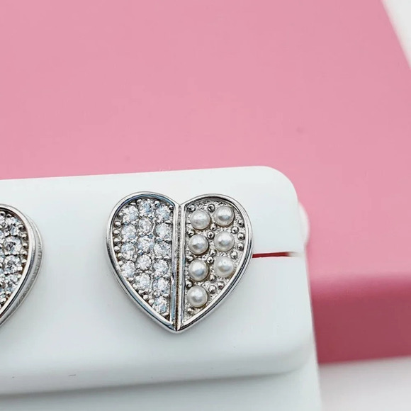 "925 Sterling Silver Cubic Zirconia Earrings, U19254575 - Picture 6 of 11